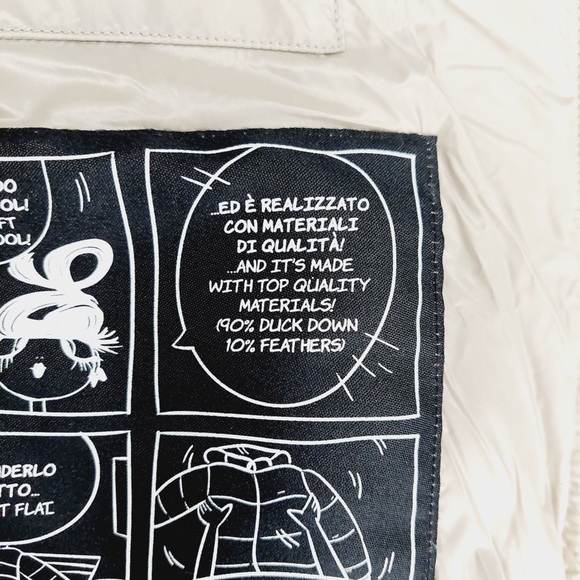 NEW Emma & Gaia Red Label Beige Hooded Long Puffer Vest Belted Quilted Z63 - Picture 10 of 11